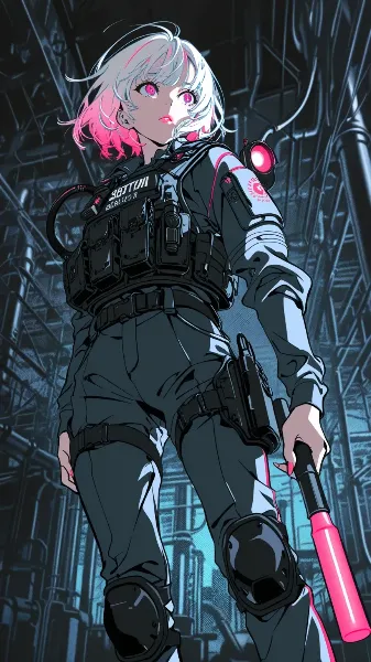 工場地帯の警備員