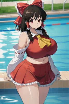 違うキャラの衣装に似た水着