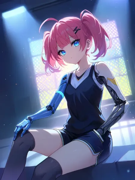 機械の腕の少女