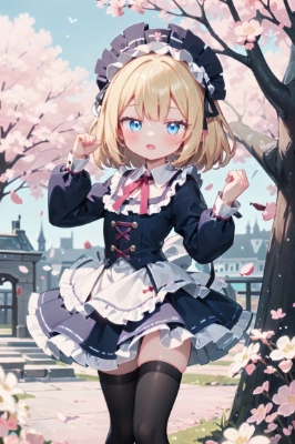 季節外れの桜と控えめのコロンビア。