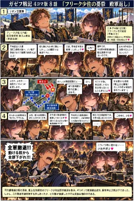 『ガゼフ戦記』4コマ版8話　「フリーク少佐の憂鬱　殿軍返し」