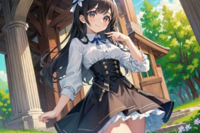 cute eye、愛華、ブラウンのスカートもよく似合う♩