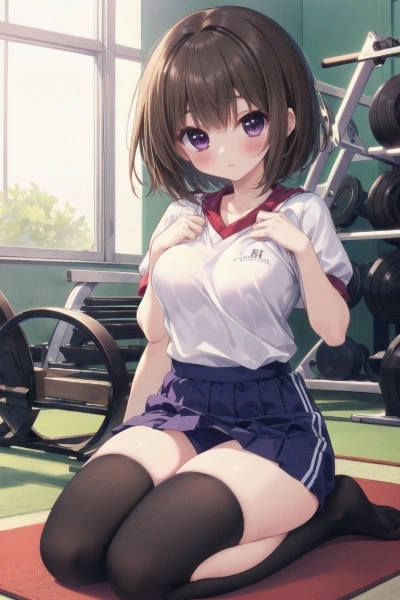 私、ここでトレーニングします。