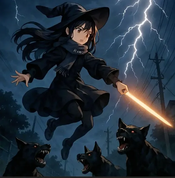 狂犬の群れ！？術をかけられているな💦