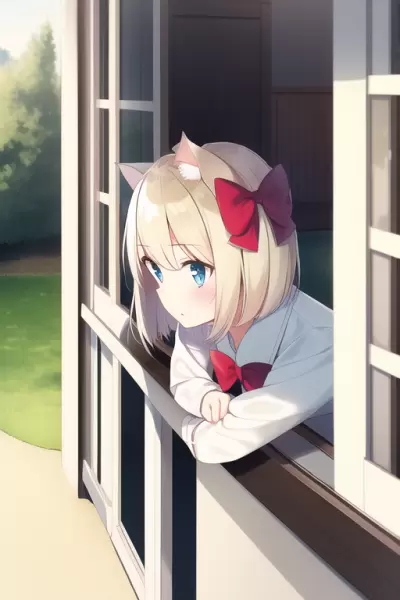 外にでたいにゃー