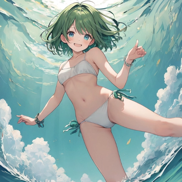 海のような空