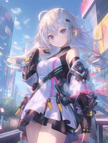 No.582　投稿作品MIX　未来都市のメタリックガール✕サンシャインシティ