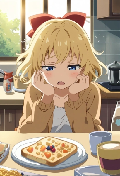 ふわ～、おはようごじゃいます・・・