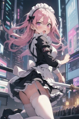 戦うメイドさん