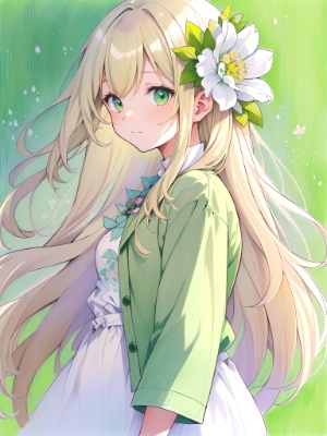 green background