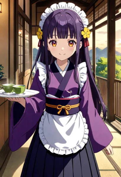 和メイドカフェの看板娘