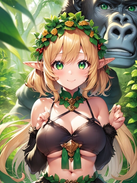 ゴリラに懐かれちゃったエルフちゃん2