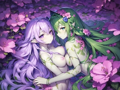 契りを交わす花の精