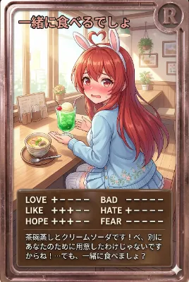 昼カード「一緒に食べるでしょ」