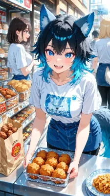 🐺 幸せな小さな店主 〜今日はコロッケ一個おまけな！〜🥔