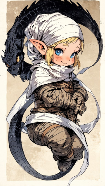 (10枚)　呪われた皇子とドラゴン