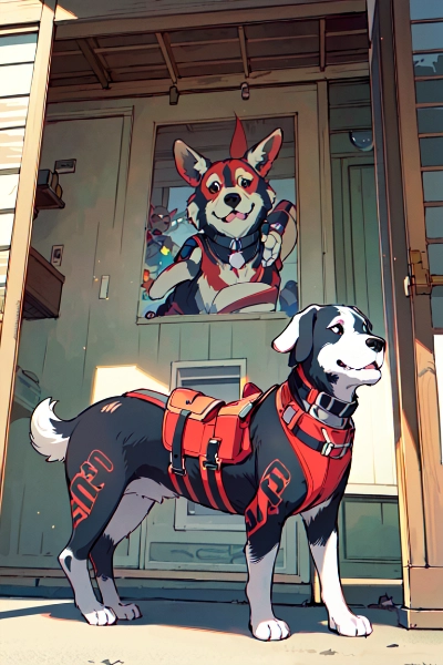 このハーネス、かっこいいワン🐶