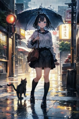 雨の日の帰宅