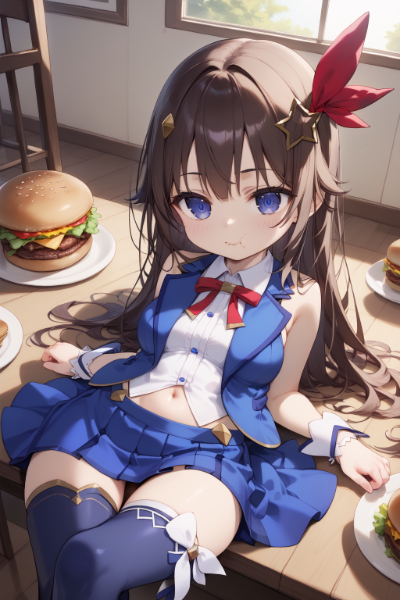 ハンバーガーとそらちゃん