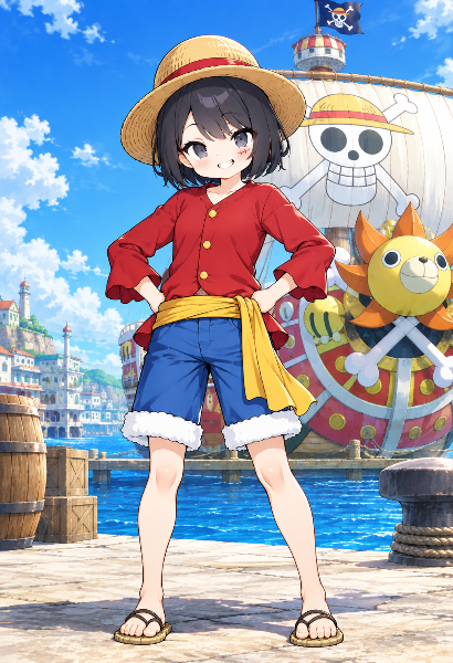 ルフィのコスプレ