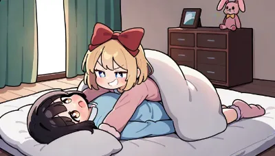 プロレスごっこだー