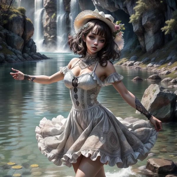 水辺の妖精の如き…