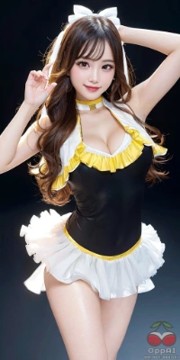 【限定】あなたを応援するために、私のチアガール姿を見て、元気を分けてあげるね！一緒に頑張ろう！
