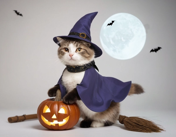 猫とハロウィン