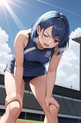 部活に励む女の子