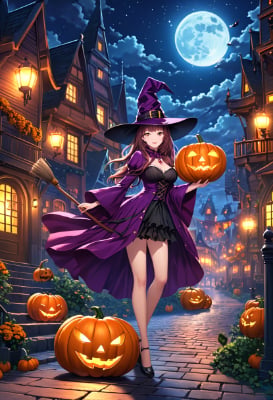 ハロウィンの魔女