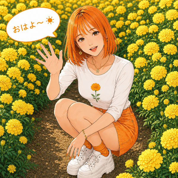 9/2 おはよ〜☀️/誕生花（マリ）