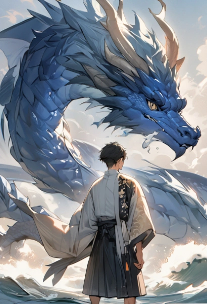 It\'s the Dragon of the sea called MIZUNOETATU〜海を治める龍神の精霊〜