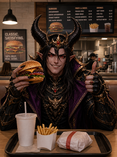 魔王のファストフード体験