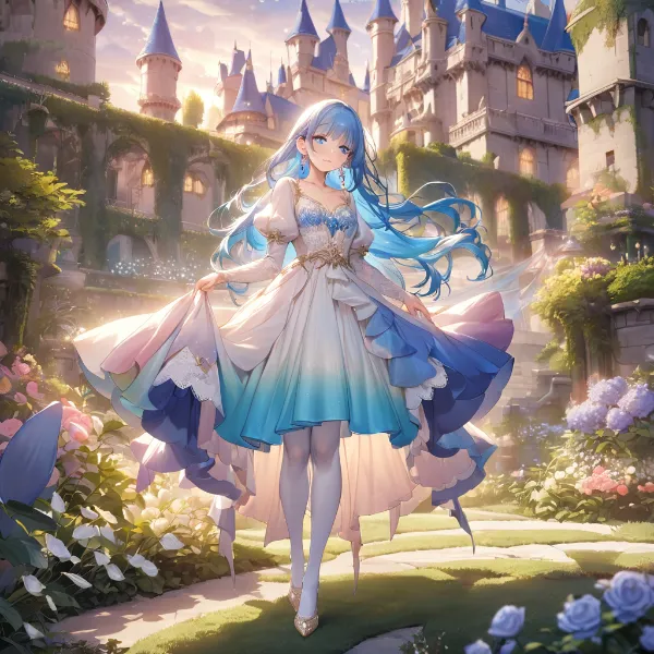 青き姫の夕暮れ舞踏会