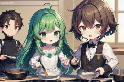 皆でお料理