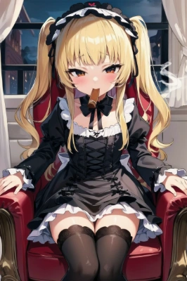 smoking girl
