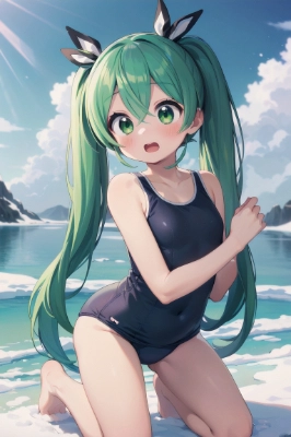 初音ミク　スク水