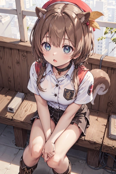 おすわりリスちゃん