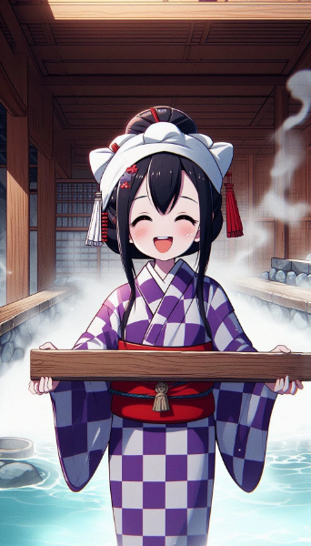 草津の湯もみ少女