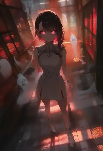 赤い目の少女と幽霊の回廊