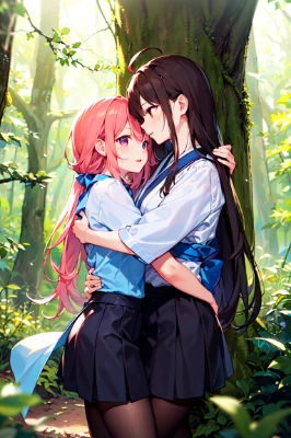 森の中でハグされちゃった