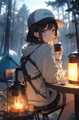 ランタンの明かりに癒されて