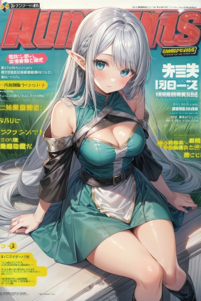 コミック雑誌表紙風。