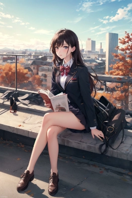 high school rooftop reading