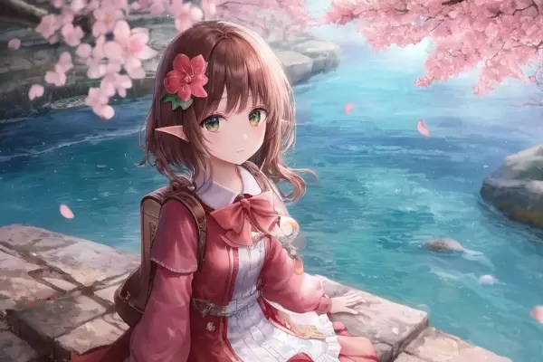 ランドセルを背負ったエルフ