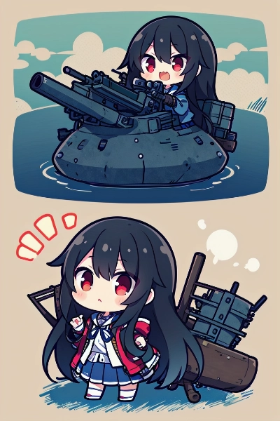 海防艦 大塚(おおつか)&潜水母艦 盛岡(もりおか)