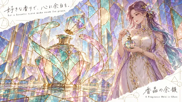 虹色の香瓶に宿る、静かな祈り