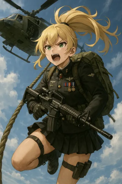 黒に堕ちよ（FALL IN BLACK）ーーブロント少尉降下歌ーー