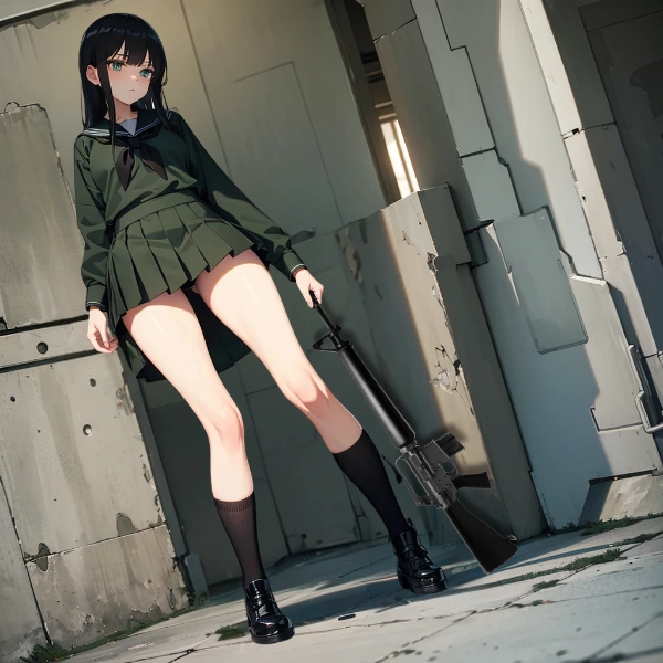 【私立ミリオタ学園】セーラー服と、初めて人を撃った後...