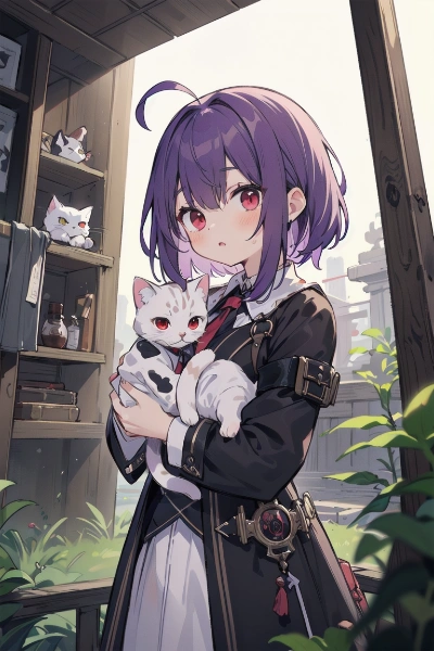 子猫と少女